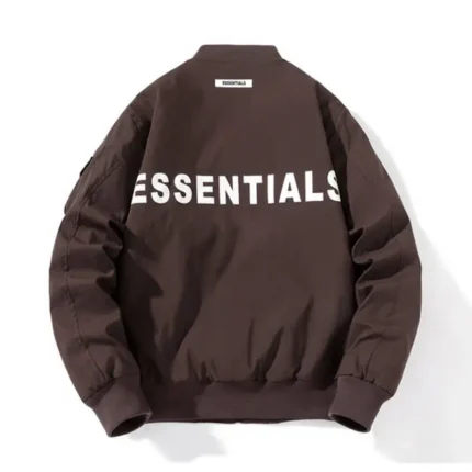 Essentials Half Zip Track Brown Jacket