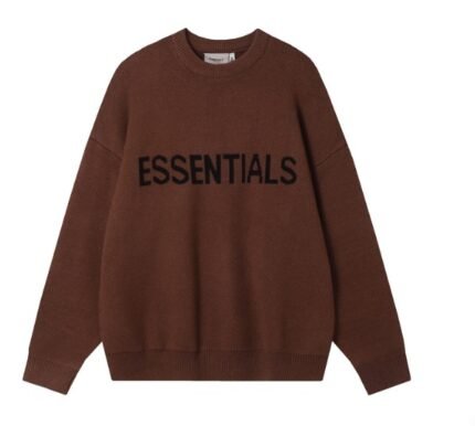 Fear of God Essentials Knitted Harvest Brown Sweatshirt