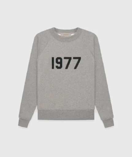 Essentials Crewneck 1977 Dark Grey Sweatshirt