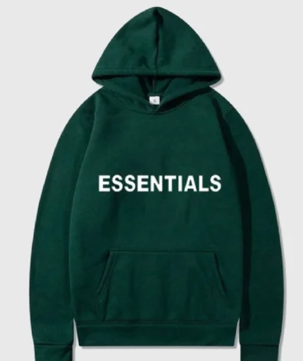 Essentials Fear of God Green Hoodie