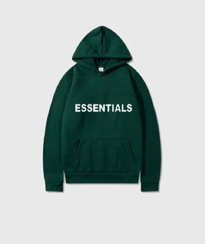 Essentials Fear of God Green Hoodie