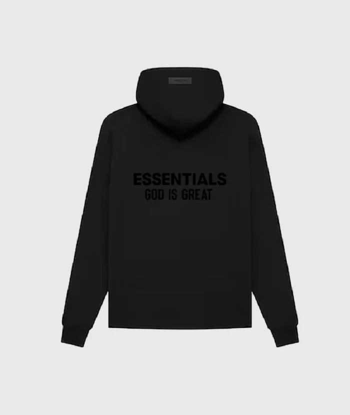 Essentials God Is Great Black Hoodie