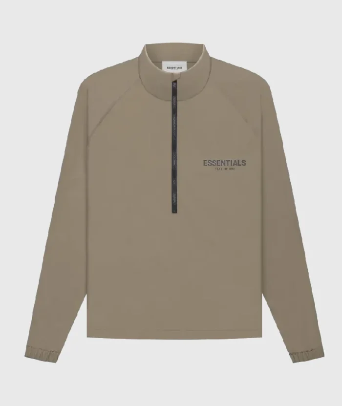 Essentials Summer Half Zip Harvest Track Jacket