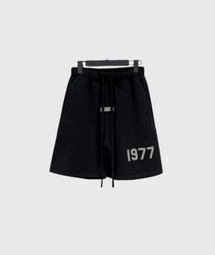 Fear of God Essentials 1977 Logo Black Shorts