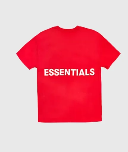 Fear of God Essentials Graphic Red T-Shirt