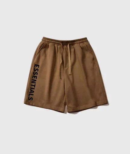 Fear of God Essentials Logo Brown Shorts