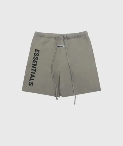 Fear of God Essentials Logo Grey Shorts