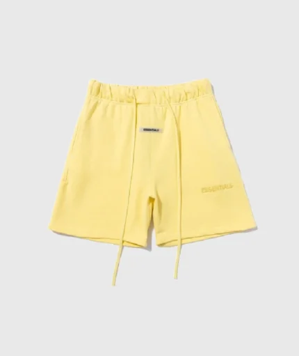 Fear of God Essentials Logo Yellow Shorts