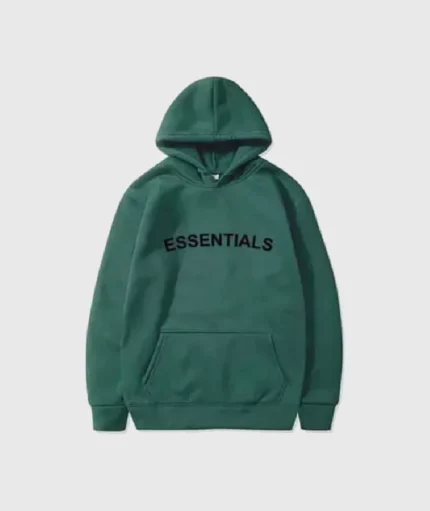 Fear of God Essentials Oversized Green Hoodie