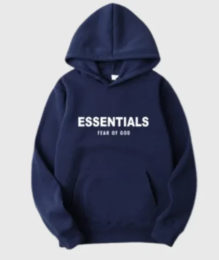 Fear of God Essentials Oversized Navy Hoodie