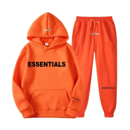 Essentials Spring Hooded Orange Tracksuit